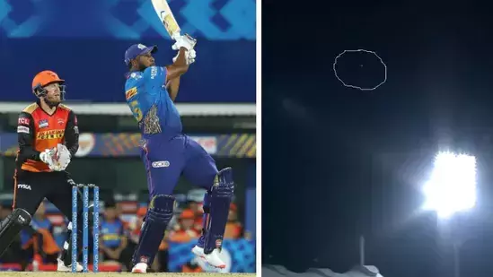 105 മീറ്റർ മാക്​സിമം; ഐ.പി.എല്ലിലെ നീളമേറിയ സിക്​സറടിച്ച്​ പൊ​ള്ളാർഡ്​ -വിഡിയോ