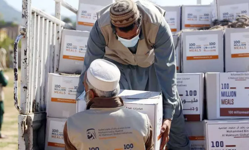 ലോകത്തിന് സ്നേഹവിരുന്നൂട്ടി യു.എ.ഇ: 100 മില്യൻ മീൽസ് കാമ്പയിൻ തുടങ്ങി ലോകത്തിന് സ്നേഹവിരുന്നൂട്ടി യു.എ.ഇ: 100 മില്യൻ മീൽസ് കാമ്പയിൻ തുടങ്ങി