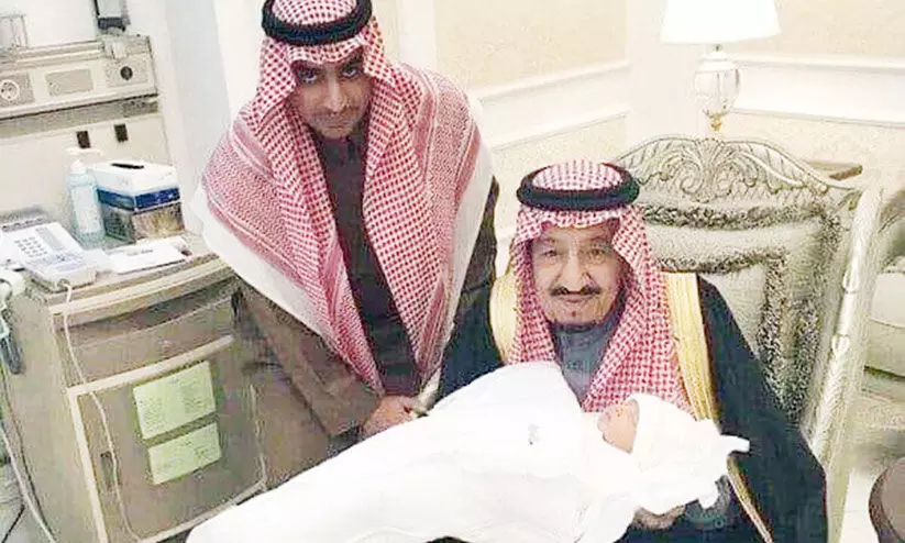 സൗദി കിരീടാവകാശിക്ക് ആൺകുഞ്ഞ് പിറന്നു സൗദി കിരീടാവകാശിക്ക് ആൺകുഞ്ഞ് പിറന്നു