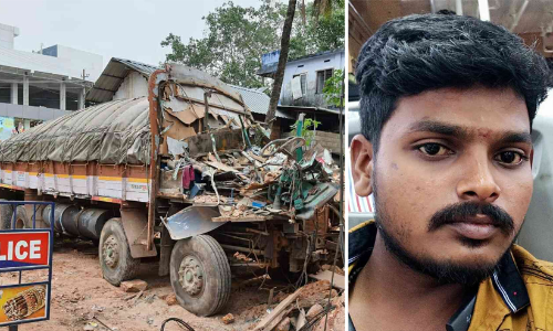 കണ്ണൂർ എരിപുരത്ത് ലോറി കെട്ടിടത്തിലേക്ക് ഇടിച്ചുകയറി ഡ്രൈവർ മരിച്ചു