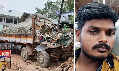 കണ്ണൂർ എരിപുരത്ത് ലോറി കെട്ടിടത്തിലേക്ക് ഇടിച്ചുകയറി ഡ്രൈവർ മരിച്ചു