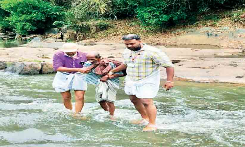 The old man found in the woods was rescued
