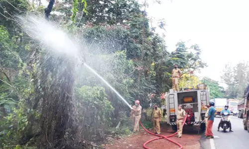 fire near vote counting station