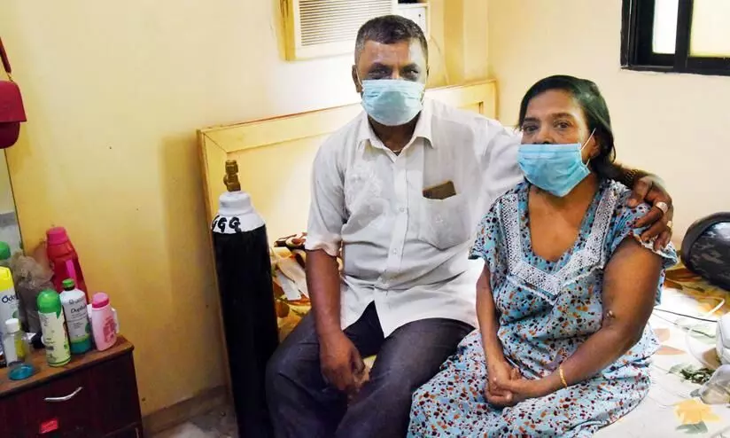 Rozy and Pascal Saldanha at their Malvani residence