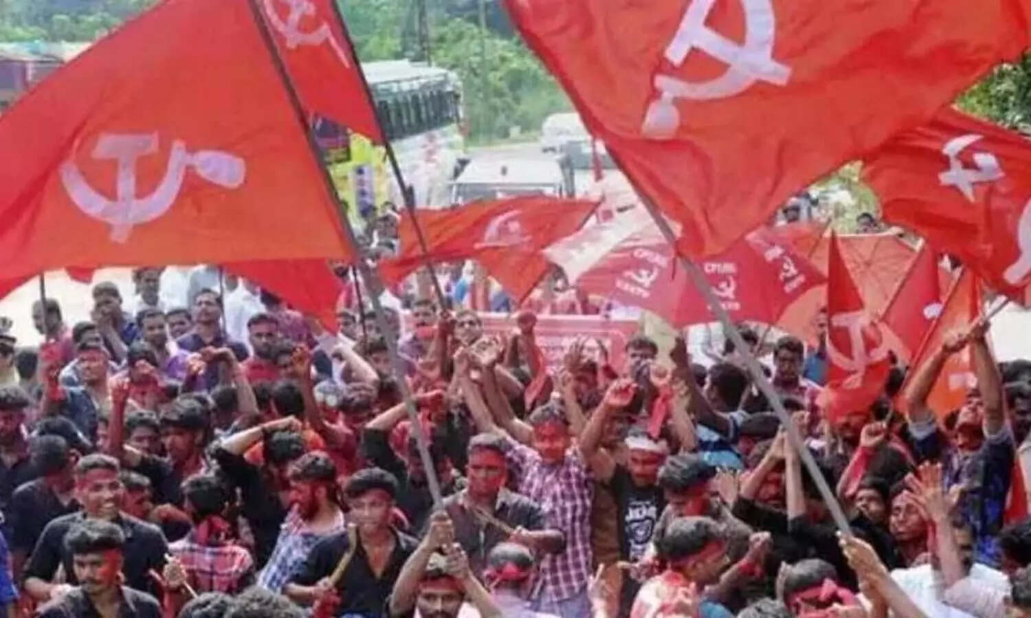 Left Democratic Front Kerala protest