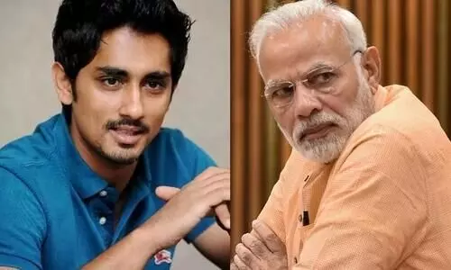 Actor Siddharth and Modi