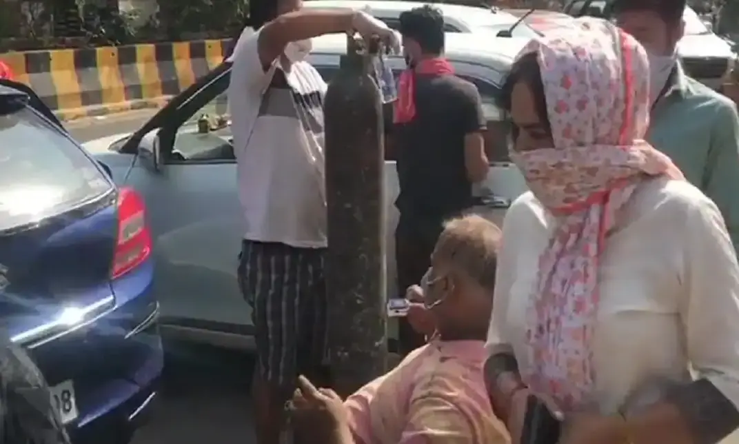 കോവിഡിൽ ശ്വാസം പിടയുന്ന നാടിന്​ ഓക്​സിജൻ അടുക്കളയൊരുക്കി ഗുരുദ്വാര