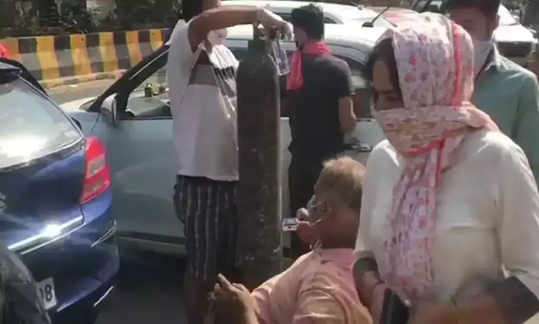 കോവിഡിൽ ശ്വാസം പിടയുന്ന നാടിന്​ ഓക്​സിജൻ അടുക്കളയൊരുക്കി ഗുരുദ്വാര