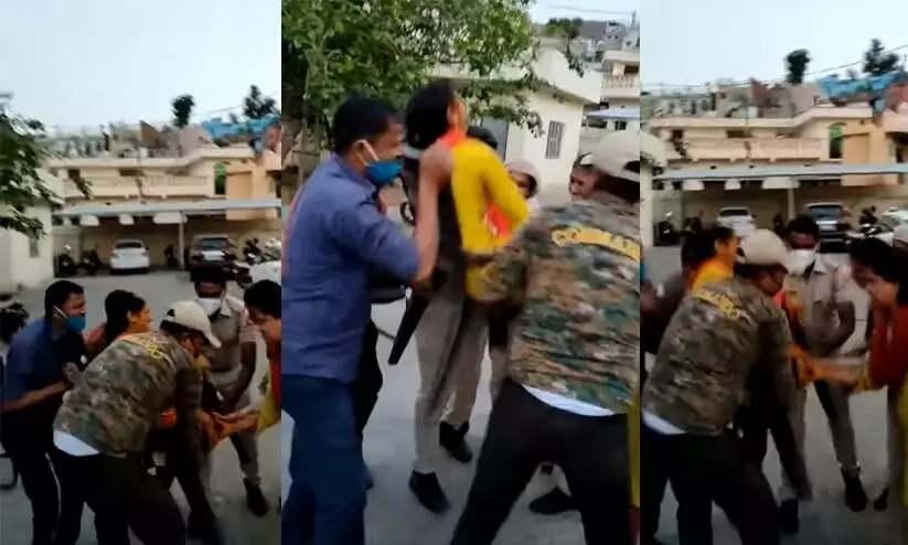 Rajasthan constable holds her haldi at police station after not getting leaves Rajasthan constable holds her haldi at police station after not getting leaves