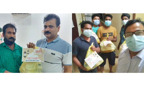 കേ​ളി റൗ​ദ ഏ​രി​യ ഇ​ഫ്താ​ർ കി​റ്റ് വി​ത​ര​ണം