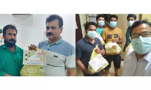 കേ​ളി റൗ​ദ ഏ​രി​യ ഇ​ഫ്താ​ർ കി​റ്റ് വി​ത​ര​ണം