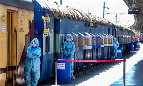 കോവിഡ് രോഗികൾക്കായി 4000 കോച്ചുകളിൽ   റെയിൽവെ ഒരുക്കുന്നത്​ 64,000 കിടക്കകൾ