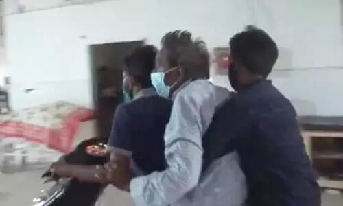 No Stretcher, Covid Patient Biked Out Of Jharkhand Hospital Ward