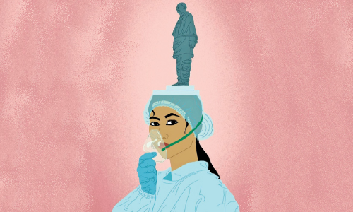 pattel statue in covid era