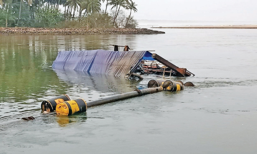 sand dreadging machiene