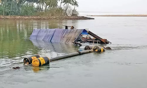 sand dreadging machiene