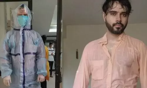 Doctor shows what being in PPE suit for 15 hours looks