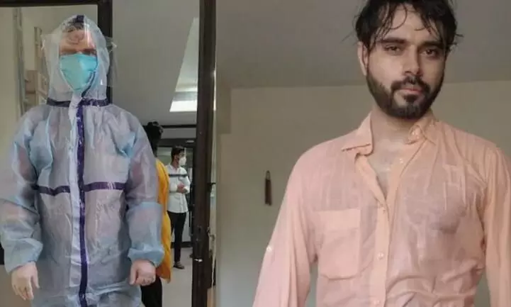 Doctor shows what being in PPE suit for 15 hours looks