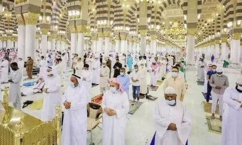 റ​മ​ദാ​ൻ അ​വ​സാ​ന പ​ത്തി​ലേ​ക്ക്: മ​ദീ​ന​യി​ൽ സ​ന്ദ​ർ​ശ​ക​ർക്കുള്ള ത​യാ​റെ​ടു​പ്പു​ക​ൾ പൂ​ർ​ത്തി​യാ​യി