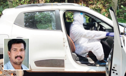 കോ​വി​ഡ് രോ​ഗി​ക​ൾ​ക്കും വിദ്യാർഥികൾക്കും ആശ്രയമായി സതീശ​െൻറ കാർ