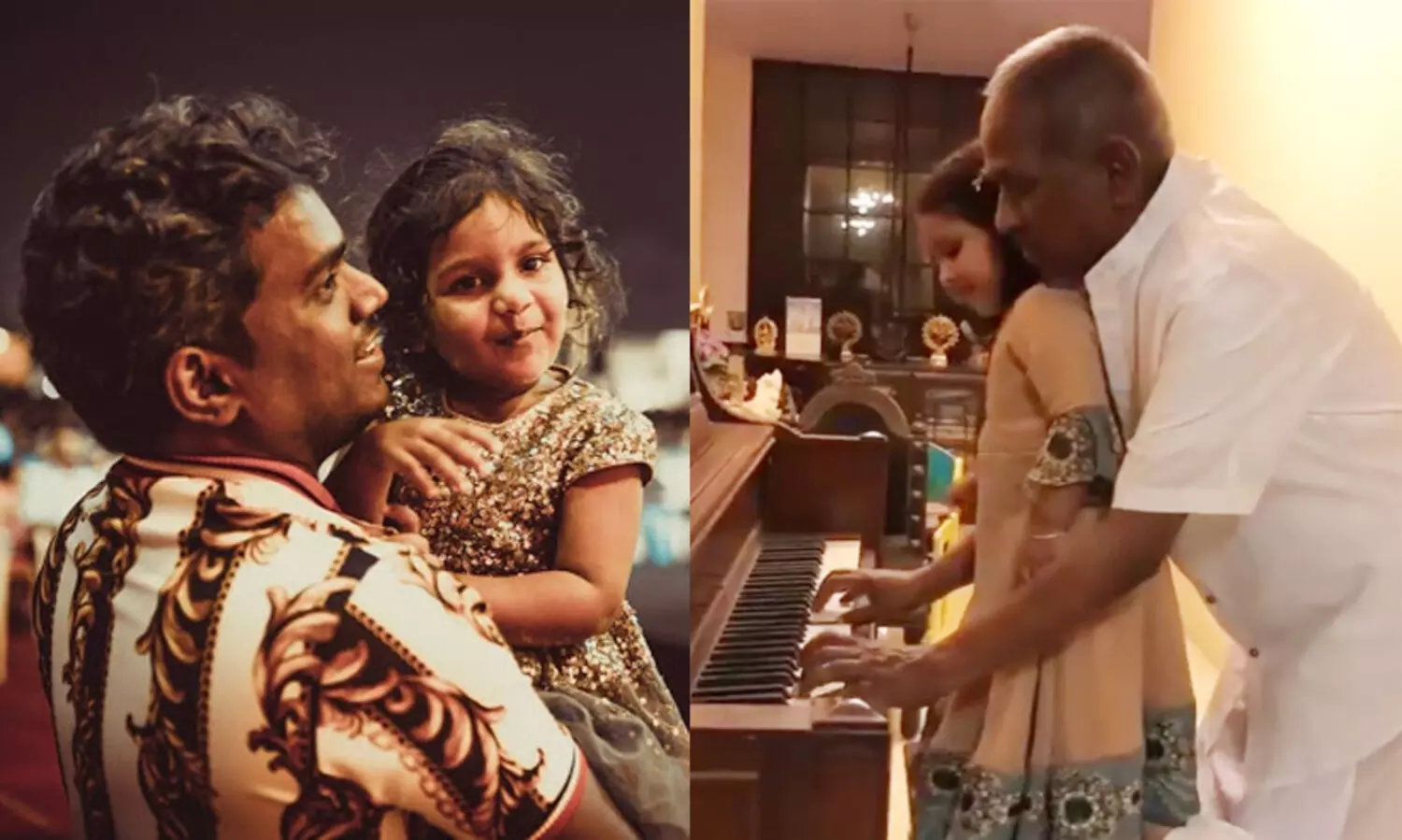 പേരമകളെ പിയാനോ വായന പഠിപ്പിക്കുന്ന ഇളയരാജ; വിഡിയോ പങ്കുവെച്ച്​ യുവൻ ശങ്കർരാജ