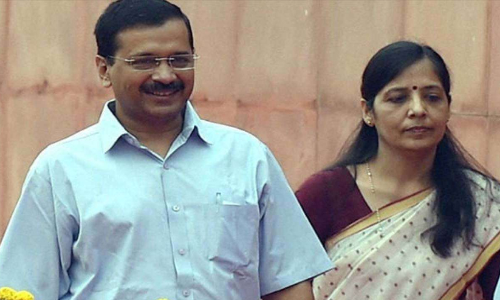 Arvind Kejriwal and Sunita Kejriwal