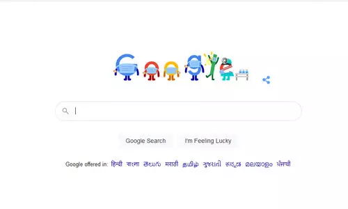 മാസ്​ക്​ ധരിച്ചെത്തിയ ഗൂഗ്​ൾ പറയുന്നു വാക്​സിൻ എടുക്കു, ജീവൻ രക്ഷിക്കു