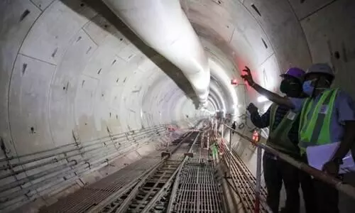 ഭൂമിക്കടിയിലൂടെയുള്ള മെട്രോ റെയിൽ തുരങ്കം പൂർത്തിയായി