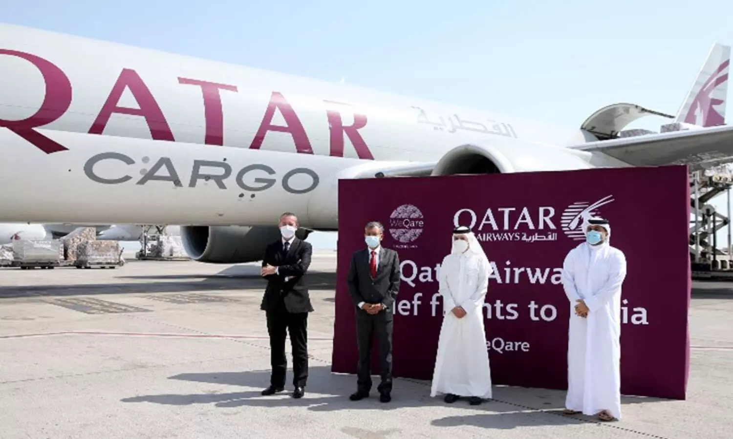 കോവിഡ്​: ഇന്ത്യക്ക്​ സഹായവസ്​തുക്കളുമായി ഖത്തർ വിമാനങ്ങൾ പറന്നു
