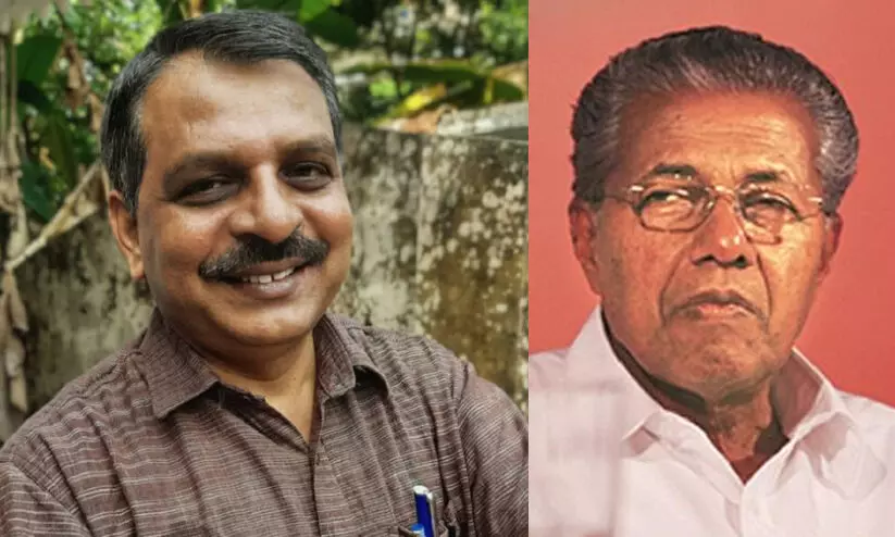 മകളെ മുസ്​ലിമിന്​ വിവാഹം കഴിച്ചുകൊടുത്തത്​​ സമുദായ വോട്ടിന്​; പിണറായിക്കെതിരെ അധിക്ഷേപ പോസ്റ്റുമായി ആർ.വി ബാബു