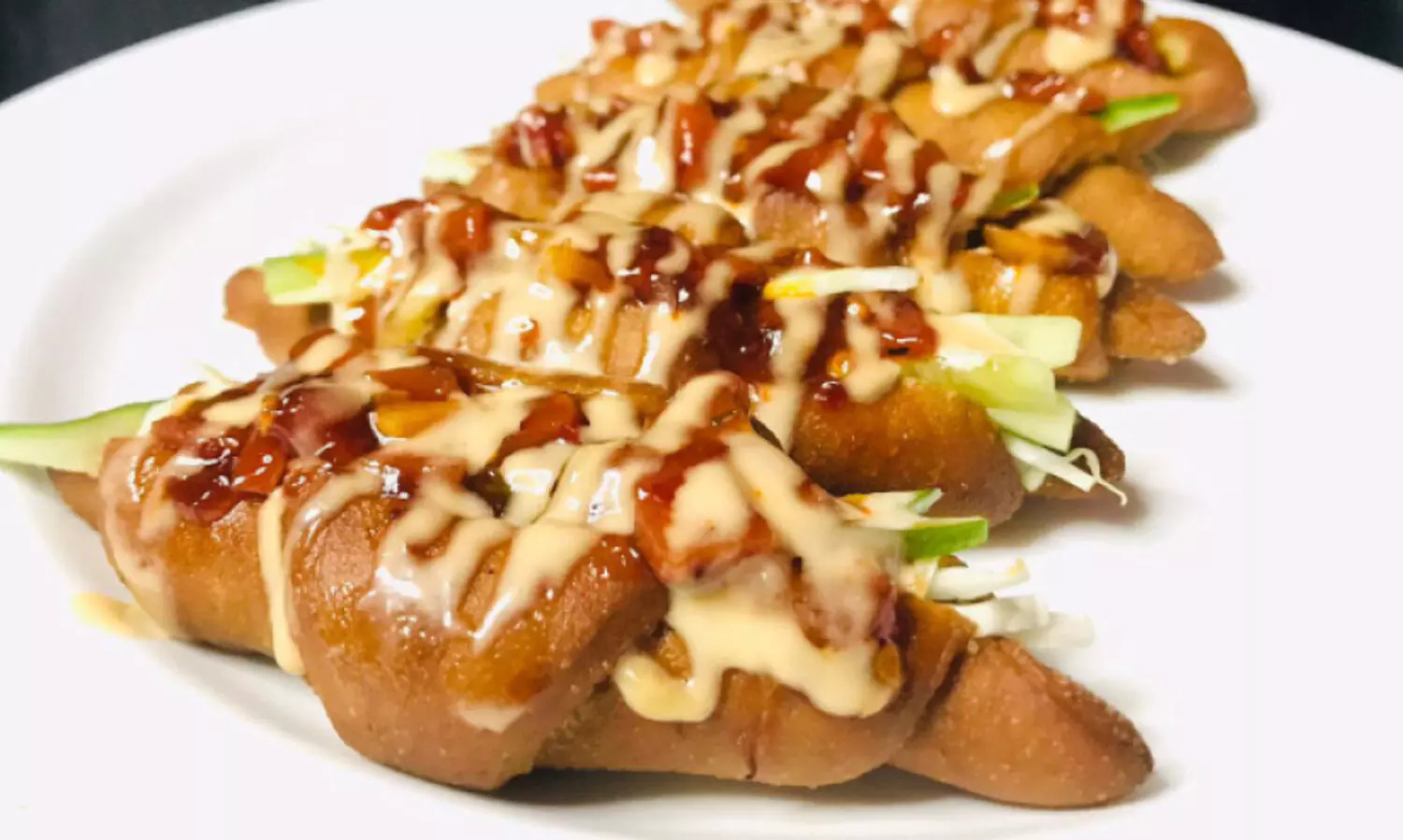 Chicken Palak Croissant