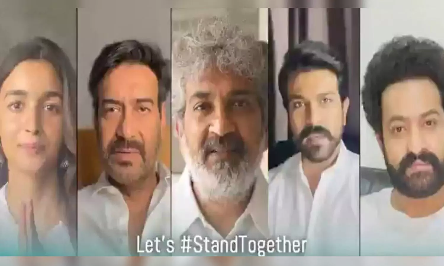 കോവിഡിനെതിരെ പോരാടാൻ തയാറെടുക്കണം സന്ദേശവുമായി RRR  ടീം