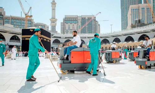 റ​മ​ദാ​നി​ൽ മ​സ്​​ജി​ദു​ൽ ഹ​റാ​മി​ൽ 1.4 ദ​ശ​ല​ക്ഷം ലി​റ്റ​ർ അ​ണു​നാ​ശി​നി ഉ​പ​യോ​ഗി​ച്ചു