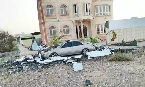 മ​സ്ക​ത്തി​ൽ ക​ന​ത്ത മ​ഴ