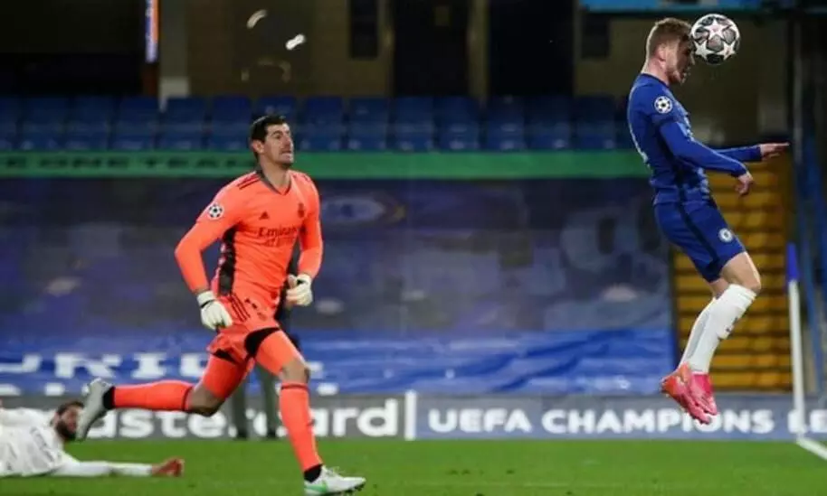 ചാമ്പ്യൻ റയലിനെ വീഴ്ത്തി ചെൽസി; ചാമ്പ്യൻസ് ലീഗിൽ ഇംഗ്ലീഷ് ഫൈനൽ ചാമ്പ്യൻ റയലിനെ വീഴ്ത്തി ചെൽസി; ചാമ്പ്യൻസ് ലീഗിൽ ഇംഗ്ലീഷ് ഫൈനൽ