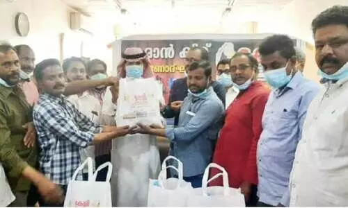 കേ​ളി ബ​ദി​യ ഏ​രി​യ റ​മ​ദാ​ൻ കി​റ്റ്​ വി​ത​ര​ണം