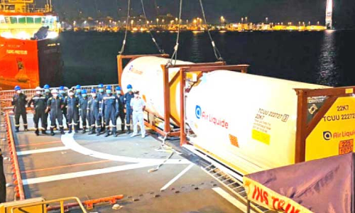 ഖ​ത്ത​റും ഫ്രാ​ൻ​സും​ ഒ​രു​മി​ച്ചു: ഇ​ന്ത്യ​ക്ക്​ 40 മെ​ട്രി​ക് ട​ണ്‍ ഓ​ക്​​സി​ജ​ൻ