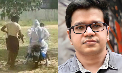 രണ്ടു പീസ് ബ്രഡിന്‍റെ ഇടയിൽ ജാം തേച്ചത് ​സങ്കൽപിക്കുക -കോവിഡ്​ രോഗിയെ ബൈക്കിൽ ആശുപത്രിയിലെത്തിച്ചതിനെ പരിഹസിച്ച്​ ശ്രീജിത്ത്​ പണിക്കർ