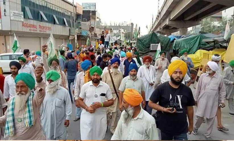 കോവിഡ്​ ഭീതിയിലും സമരവീര്യം കൈവിടാതെ കർഷകർ; ​ഡൽഹിയിലേക്ക്​ മാർച്ചിന്​ ഒരുങ്ങുന്നു