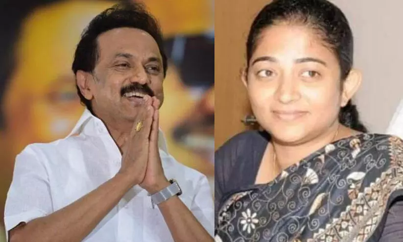 സ്​റ്റാലി​െൻറ സെക്രട്ടറിയായി പാലാ സ്വദേശിനി അനു ജോർജ്​ ഐ.എ.എസ്​