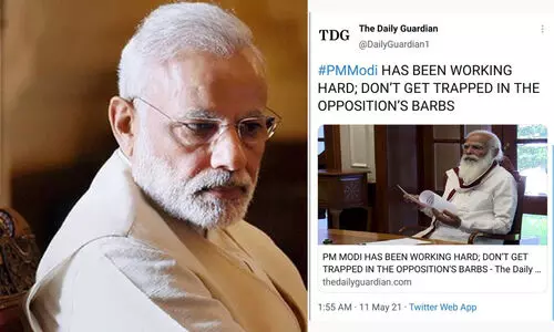 മോദിയെ പുകഴ്ത്തി ലോക്കൽ ഗാർഡിയൻ; പാരഡി പൊളിച്ചടുക്കി ട്വിറ്ററാറ്റികൾ​