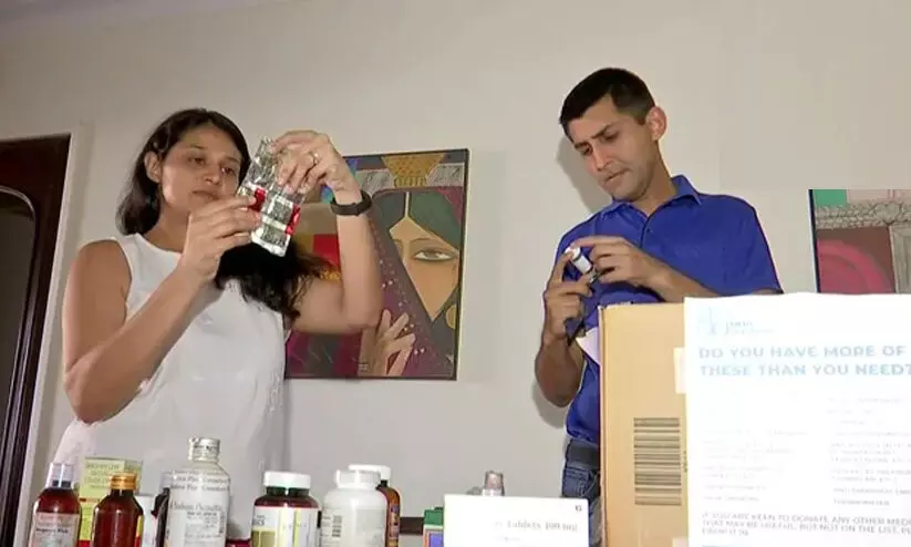 കോവിഡ് മുക്തമായവരിൽ നിന്ന് ഡോക്ടർ ദമ്പതികൾ ശേഖരിച്ചത് 20 കിലോ കോവിഡ് മരുന്നുകൾ കോവിഡ് മുക്തമായവരിൽ നിന്ന് ഡോക്ടർ ദമ്പതികൾ ശേഖരിച്ചത് 20 കിലോ കോവിഡ് മരുന്നുകൾ