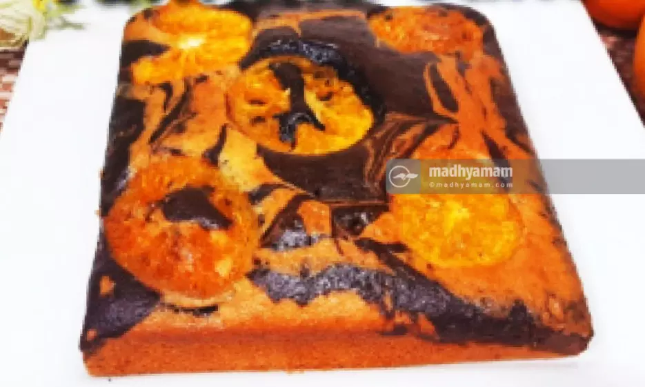 Orange Choco Vanilla Cake