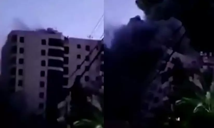 Israel airstrike destroys 13-storey residential building in Gaza