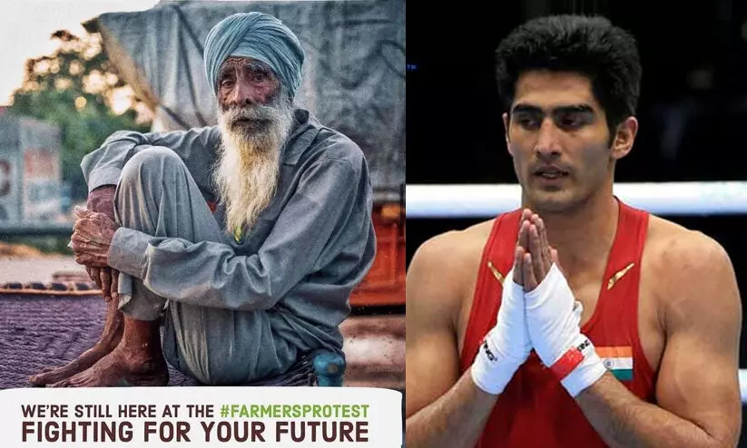 vijender singh farmers protest
