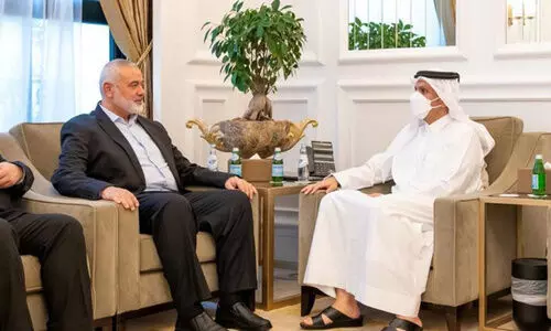 ഇസ്രായേൽ ആക്രമണം: ഹമാസ്​ അധ്യക്ഷൻ ഖത്തർ വിദേശകാര്യമന്ത്രിയുമായി കൂടിക്കാഴ്​ച നടത്തി