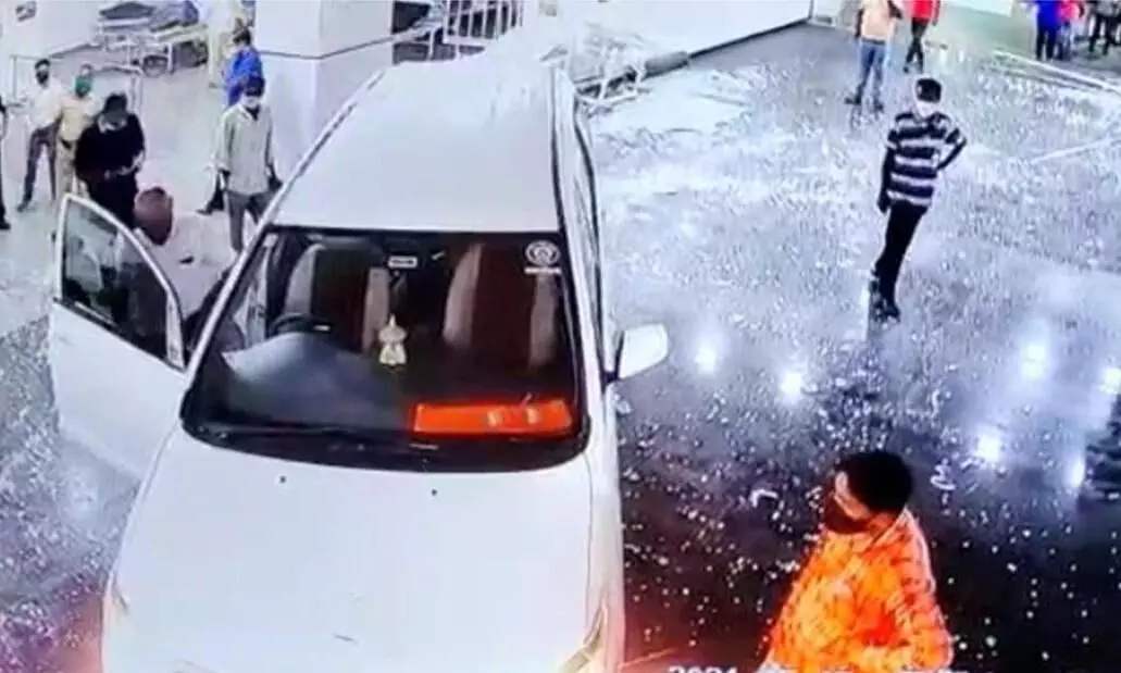 BJP Leader Rams Car Into COVID-19 Hospital In Nashik