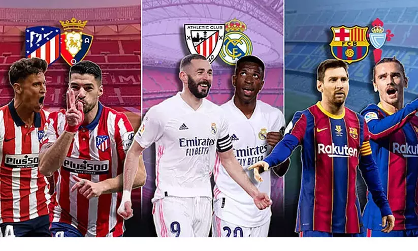 ട്വിസ്റ്റിനൊടുവിൽ കിരീടം മാഡ്രിഡിലെത്തുമെന്ന് ഉറപ്പായി; അത്ലറ്റികോയോ റയലോ എന്ന് കാത്തിരിക്കാം, ബാഴ്സക്ക് യോഗമില്ല ട്വിസ്റ്റിനൊടുവിൽ കിരീടം മാഡ്രിഡിലെത്തുമെന്ന് ഉറപ്പായി; അത്ലറ്റികോയോ റയലോ എന്ന് കാത്തിരിക്കാം, ബാഴ്സക്ക് യോഗമില്ല