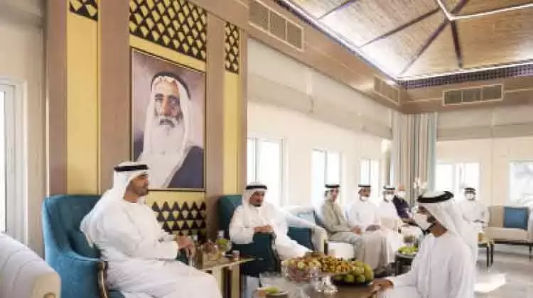 ശൈഖ് മുഹമ്മദ് ബിന്‍ സായിദിനെ അജ്മാന്‍ ഭരണാധികാരി സ്വീകരിച്ചു