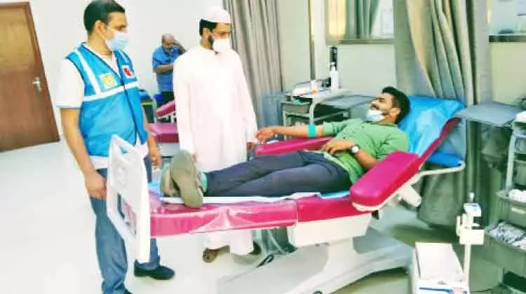 കെ.​​െഎ.​സി വി​ഖാ​യ മെ​ഡി​ക്ക​ല്‍ വി​ങ്​ ര​ക്ത​ദാ​ന ക്യാ​മ്പ് സം​ഘ​ടി​പ്പി​ച്ചു